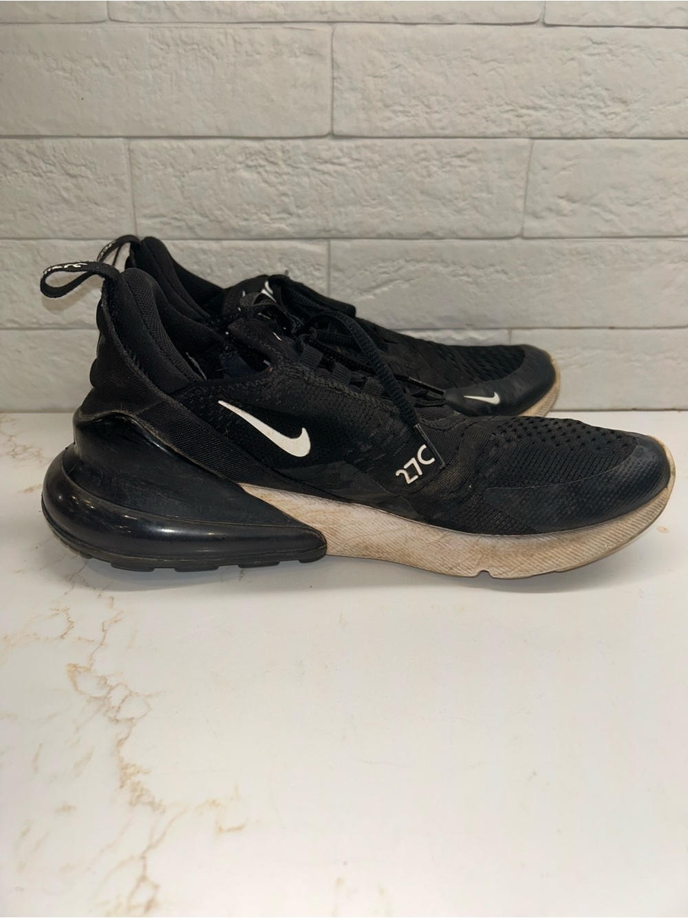 Nike Air Max 270 Women's Running Shoes Black/Anthracite-White, Size 10.5